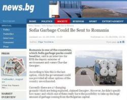romania, groapa de gunoi pentru bulgaria