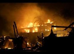 incendiu de vegetatie la santa barbara