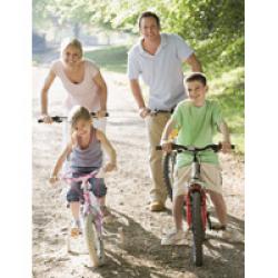 familie pe biciclete