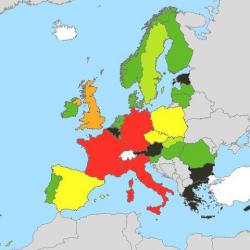 harta europeana a zgomotului