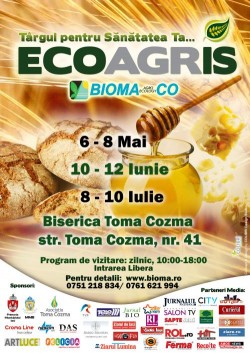 Remedii naturiste dupa masa de Pasti si multe alte produse ecologice la cea de-a ix-a editie a ecoagris, 6-8 mai 2011, la Iasi
