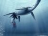Monstru marin din vremea dinozaurilor, insarcinat. Reptila nastea pui vii