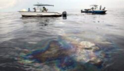O pata de petrol ce insumeaza peste 5,2 kilometri patrati se extinde pe litoralul regiunii ucrainene Odessa, la Marea Neagra, spre Romania
