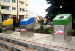 Sistem de colectare subteran pentru deseurile reciclabile, la Medias