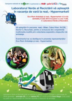 Laboratorul Verde al Reciclarii te invita in vacanta de vara la real,- Hypermarket!