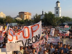 Protest impotriva explorarii si exploatarii gazelor de sist prin fracturare hidraulica, Barlad
