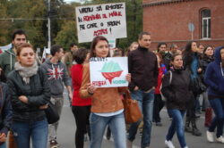Protest impotriva proiectului minier de la Rosia Montana, la Cimpeni