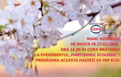 ONG Mare Nostrum va invita la cea de-a zecea editie a evenimentului „Martisorul Ecologic”.