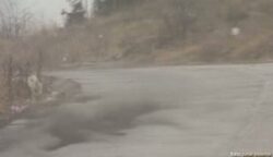 Poluare masiva cu praf in zona Moldova Noua