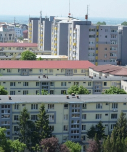 Panouri fotovoltaice si spatiu verde, pe terasele blocurilor din Slatina