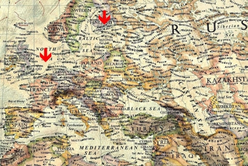 Danemarca, Olanda, Tarile Baltice, Anglia si Belgia ar disparea.