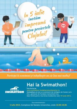 Clujenii strang fonduri pentru proiectele comunitatii la cea de a sasea editie a Swimathon Cluj