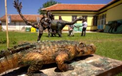 Un muzeu al dinozaurilor in aer liber a fost inaugurat in Tara Hategului