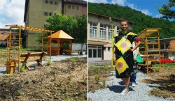 Moda reciclabila in parc scolar eco