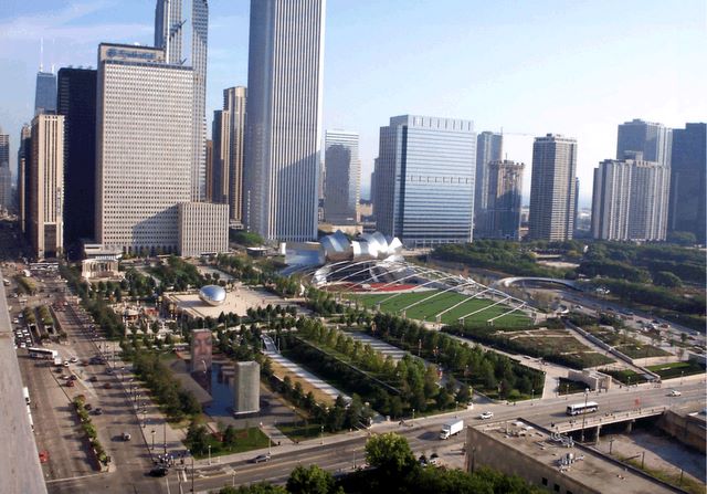 Parcul Mileniului in Chicago, unul dintre cele mai mari acoperisuri verzi