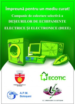 Start in campania “pentru un mediu curat”, puncte de colectare electrocasnice